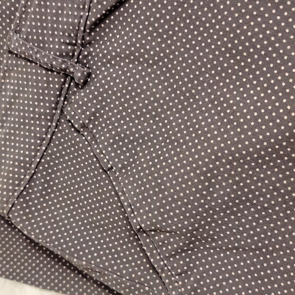 lee gray polka dots capri size 12 medium - Picture 3 of 14